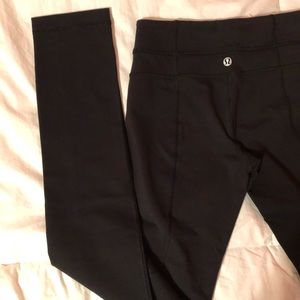 Lululemon leggings, straight leg at the bottom.